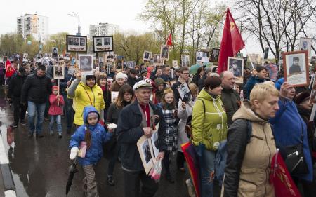 Бессмертный полк Пушкино 9 мая 2017 года - Фото Пушкино