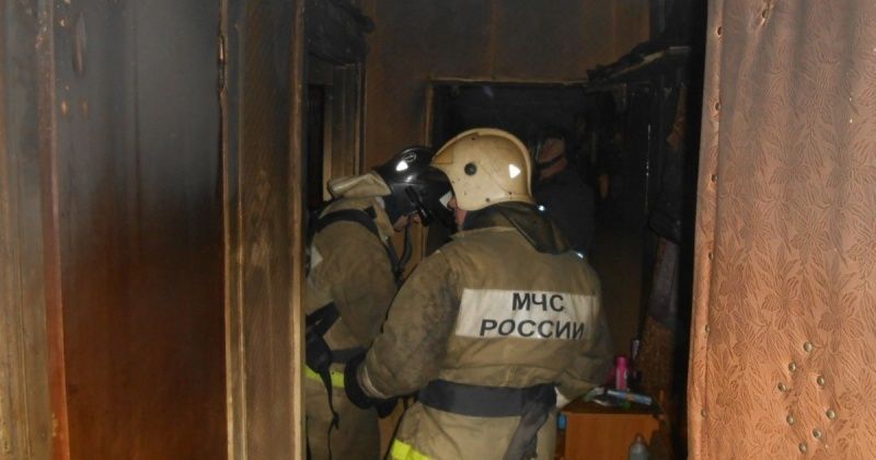 В городе Ивантеевка пожаре в квартире.